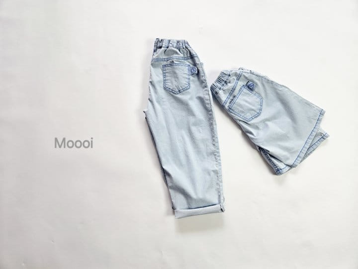 Mooi Store - Korean Children Fashion - #kidsshorts - Ice Span Denim Pants - 8