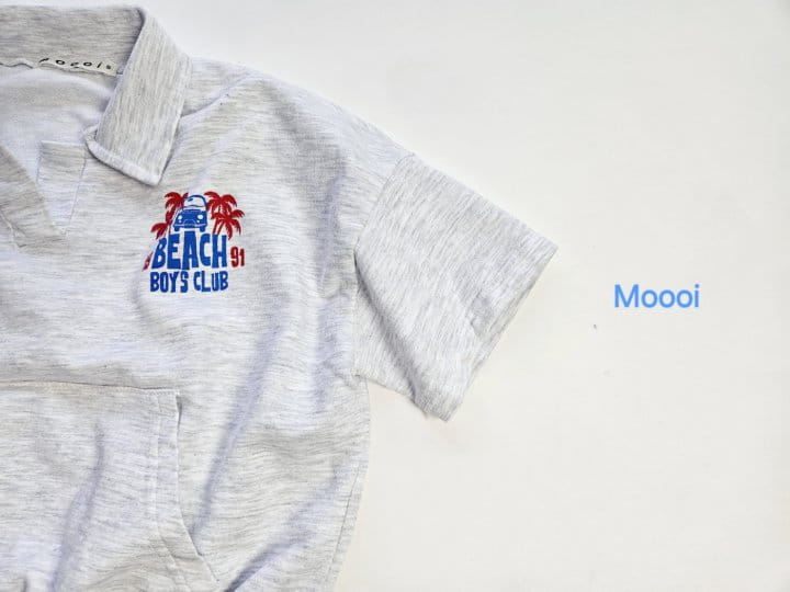 Mooi Store - Korean Children Fashion - #kidsshorts - Beach Boy Collar Tee - 6