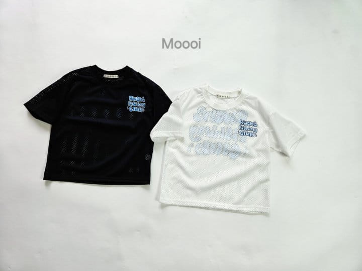 Mooi Store - Korean Children Fashion - #kidsshorts - Fishing Mesh Short Sleeve Tee