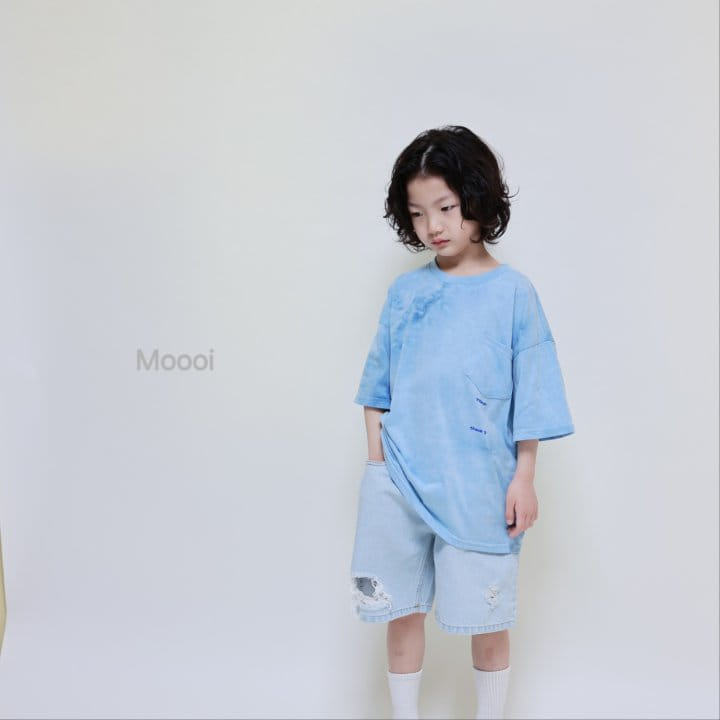 Mooi Store - Korean Children Fashion - #littlefashionista - Water Paint Pocket Embroidery Tee - 3