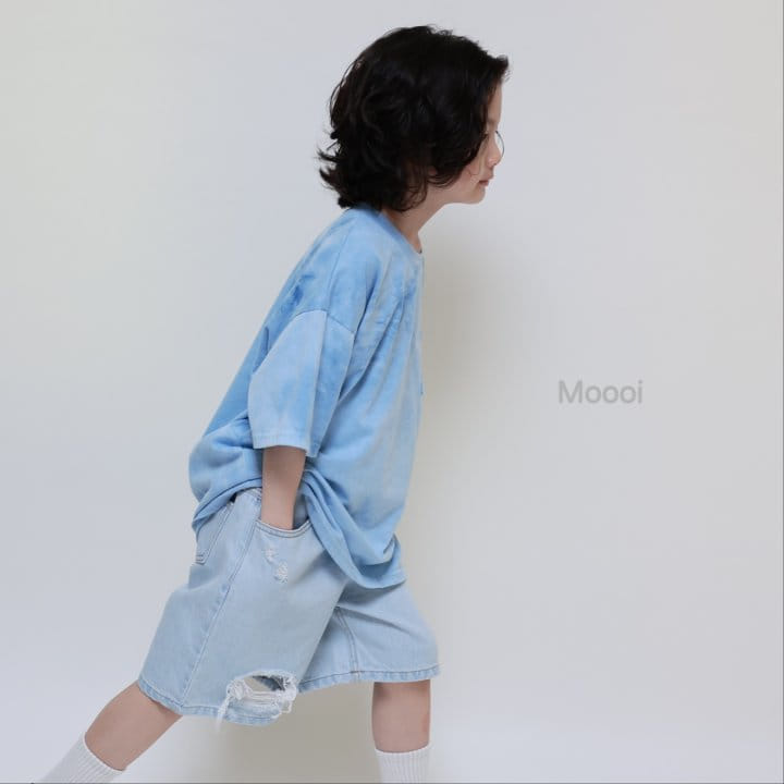 Mooi Store - Korean Children Fashion - #magicofchildhood - Slit Denim Ice Shorts