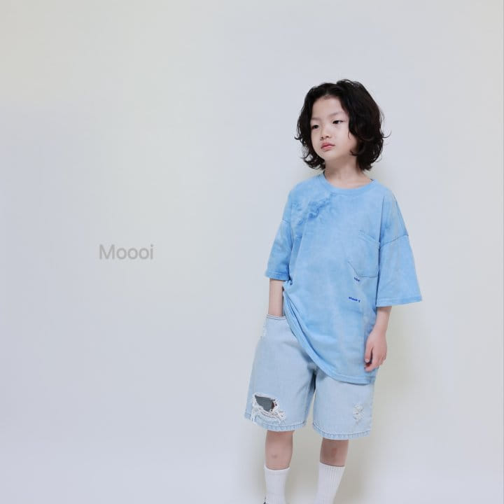 Mooi Store - Korean Children Fashion - #prettylittlegirls - Slit Denim Ice Shorts - 3