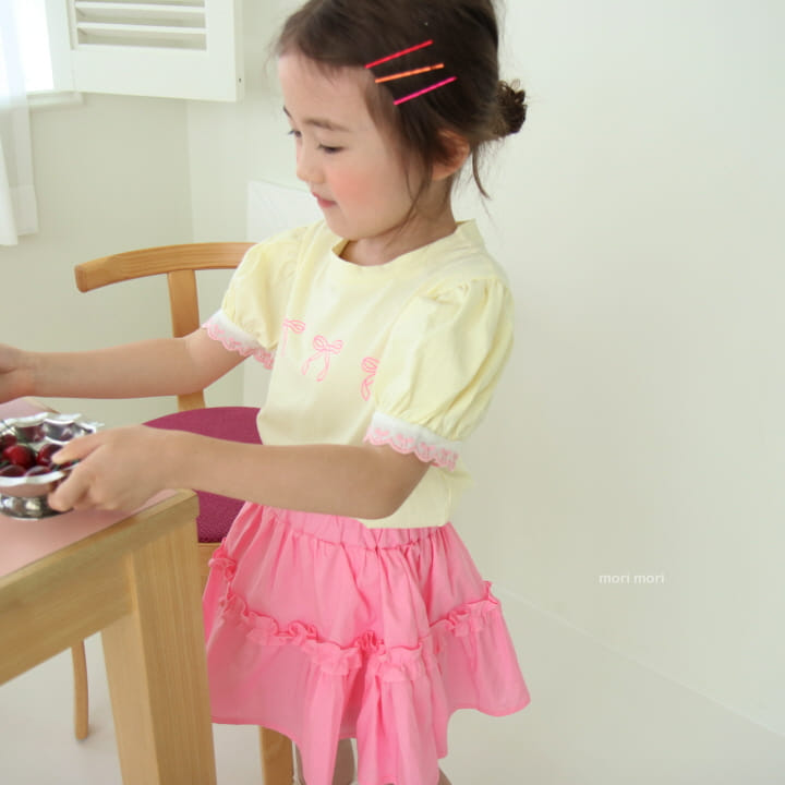 Mori Mori - Korean Children Fashion - #Kfashion4kids - Heart Ribbon Tee - 10