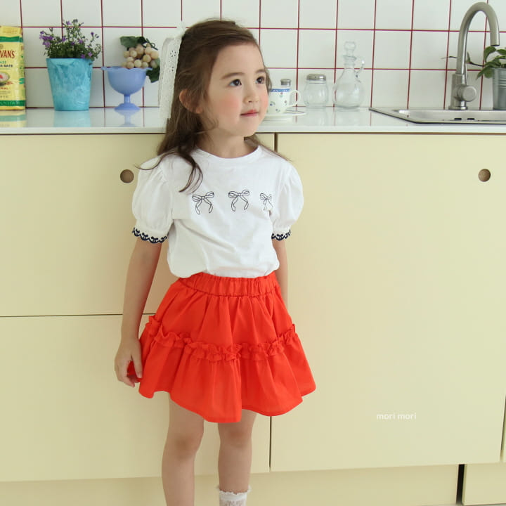 Mori Mori - Korean Children Fashion - #childrensboutique - Heart Ribbon Tee - 4