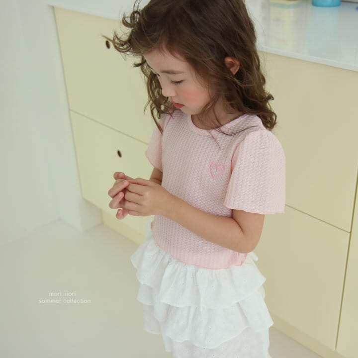 Mori Mori - Korean Children Fashion - #fashionkids - Double Heart Tee - 3