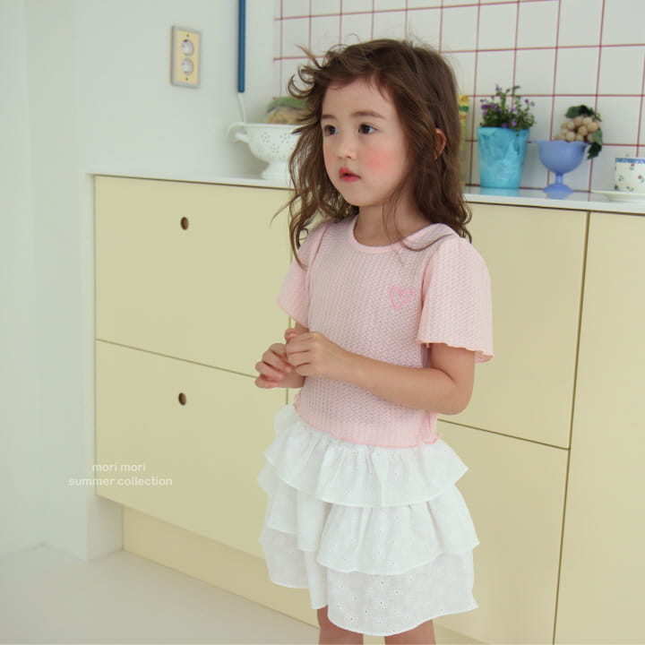 Mori Mori - Korean Children Fashion - #fashionkids - Double Heart Tee - 4