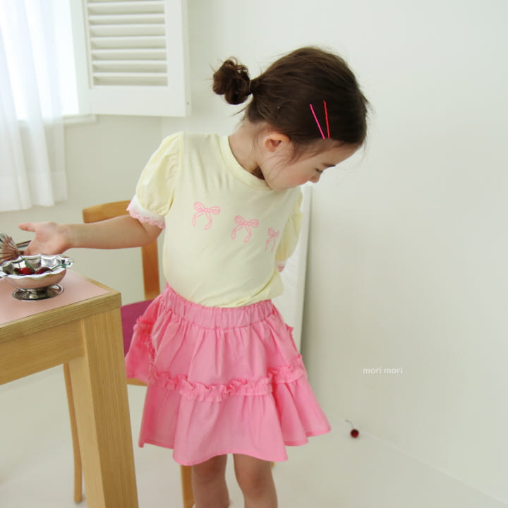 Mori Mori - Korean Children Fashion - #littlefashionista - Heart Ribbon Tee - 11