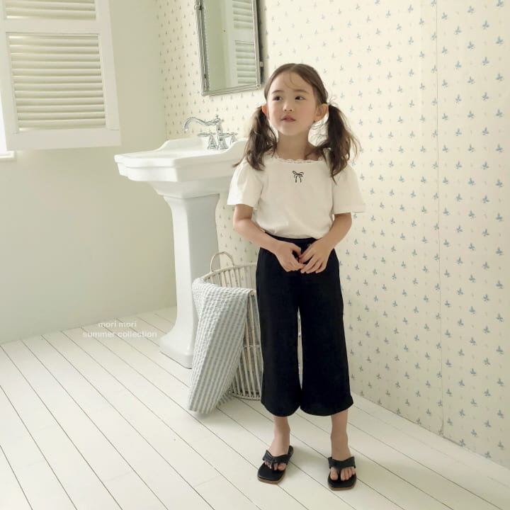 Mori Mori - Korean Children Fashion - #littlefashionista - Lace Square Tee - 9