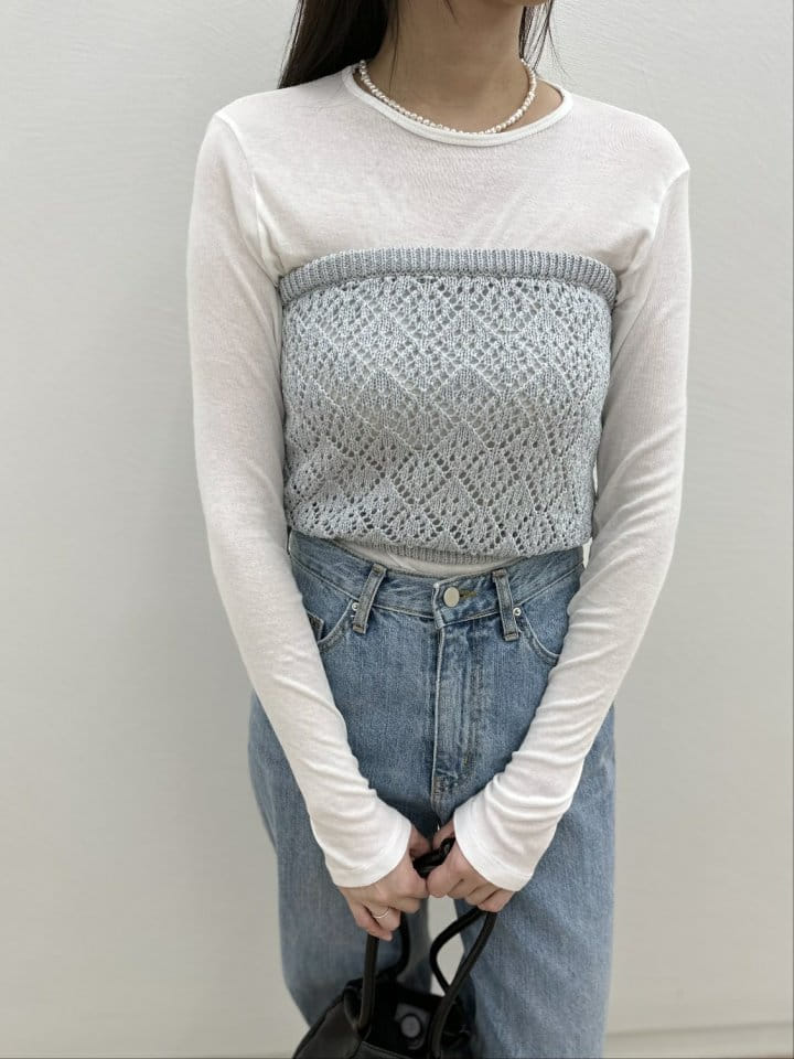 Most - Korean Women Fashion - #momslook - Top Tier Knit - 8