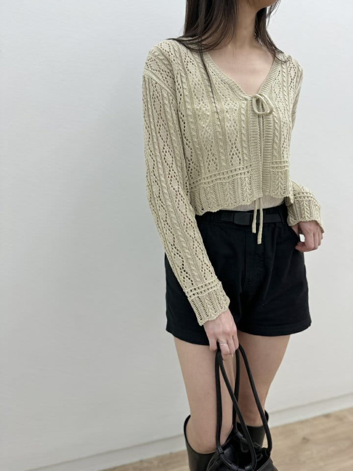 Most - Korean Women Fashion - #momslook - String Cardigan - 5