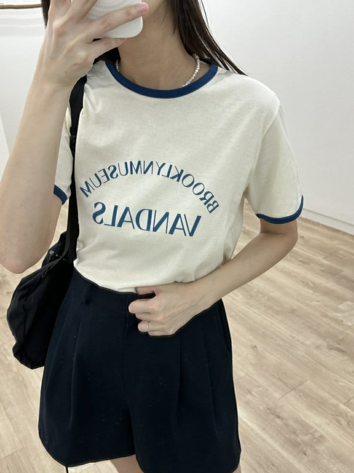 Most - Korean Women Fashion - #pursuepretty - Museum Color Tee - 7