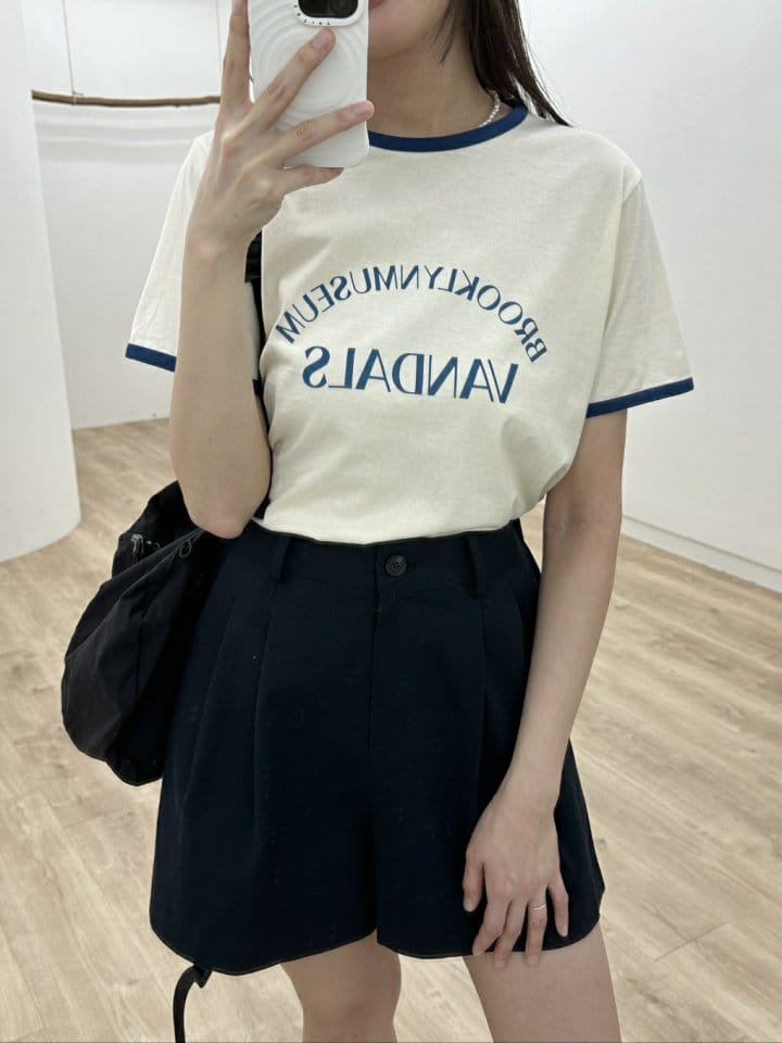 Most - Korean Women Fashion - #shopsmall - Museum Color Tee - 10