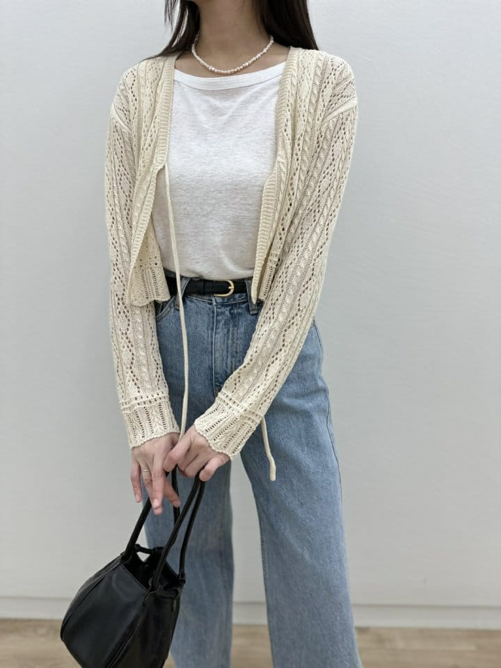 Most - Korean Women Fashion - #vintageinspired - String Cardigan - 7