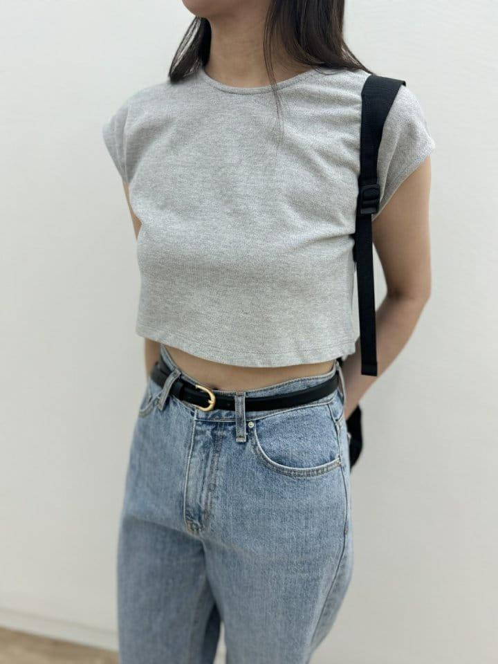 Most - Korean Women Fashion - #womensfashion - Cap Sleeveless Tee - 7