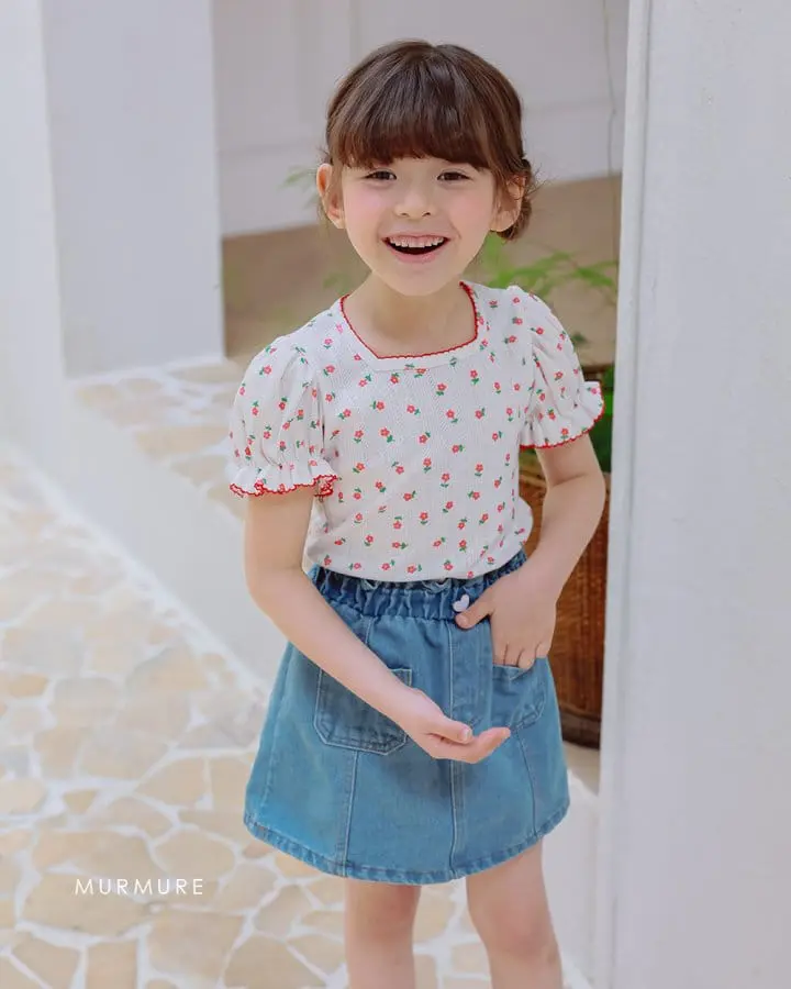 Murmure - Korean Children Fashion - #childofig - Rose Square Tee - 6