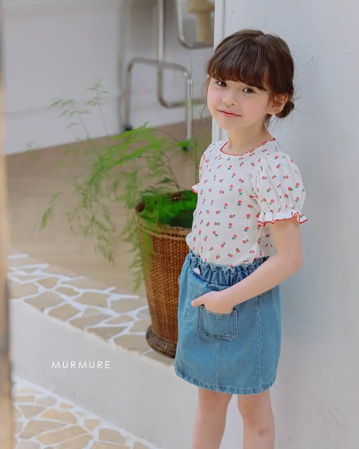 Murmure - Korean Children Fashion - #childofig - Rose Square Tee - 7