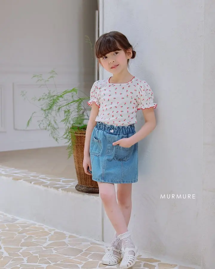 Murmure - Korean Children Fashion - #childrensboutique - Rose Square Tee - 8