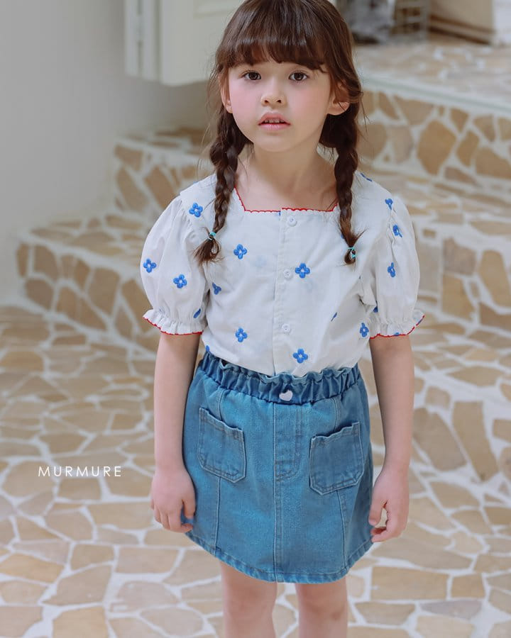 Murmure - Korean Children Fashion - #childrensboutique - Jenny Denim Skirt - 5