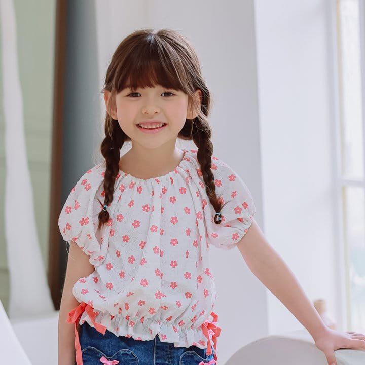 Murmure - Korean Children Fashion - #fashionkids - Eyelet Blouse