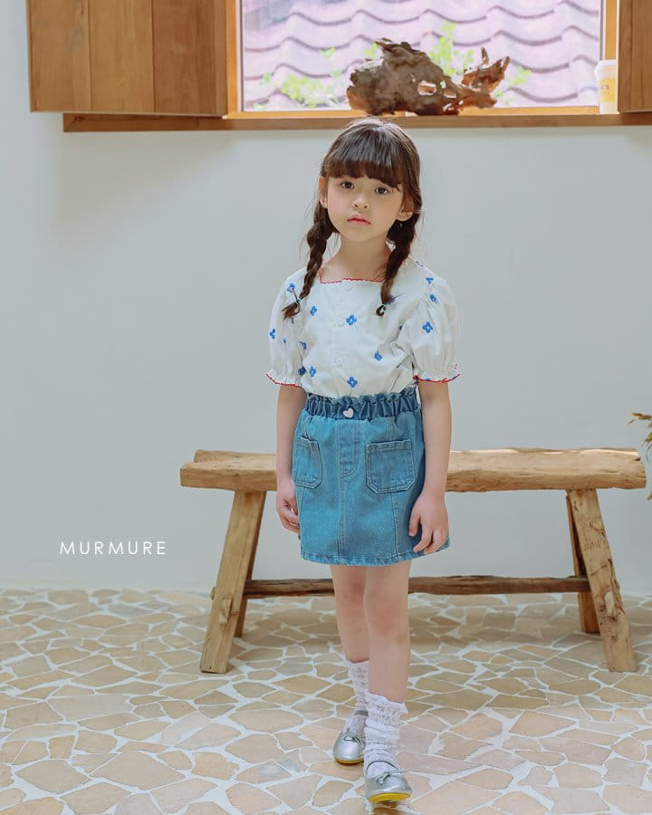 Murmure - Korean Children Fashion - #kidsstore - Jenny Denim Skirt - 10