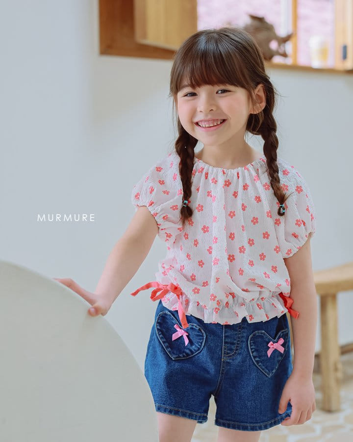 Murmure - Korean Children Fashion - #kidsstore - Eyelet Blouse - 4