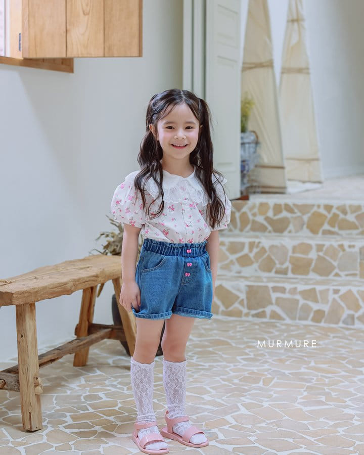 Murmure - Korean Children Fashion - #littlefashionista - Flower blouse - 9