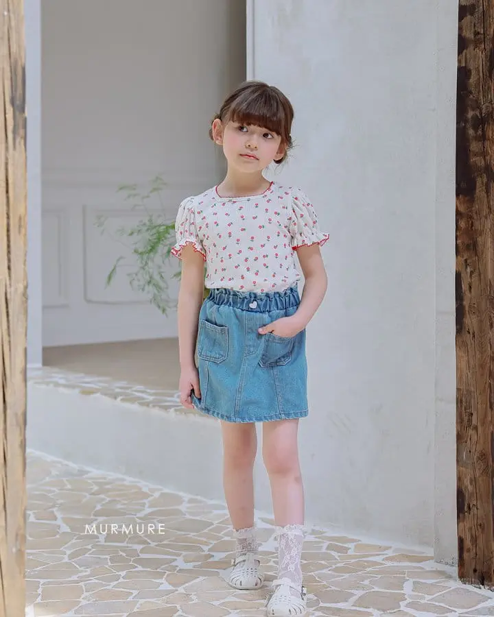 Murmure - Korean Children Fashion - #littlefashionista - Rose Square Tee - 2