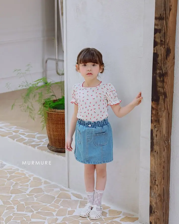 Murmure - Korean Children Fashion - #magicofchildhood - Rose Square Tee - 4