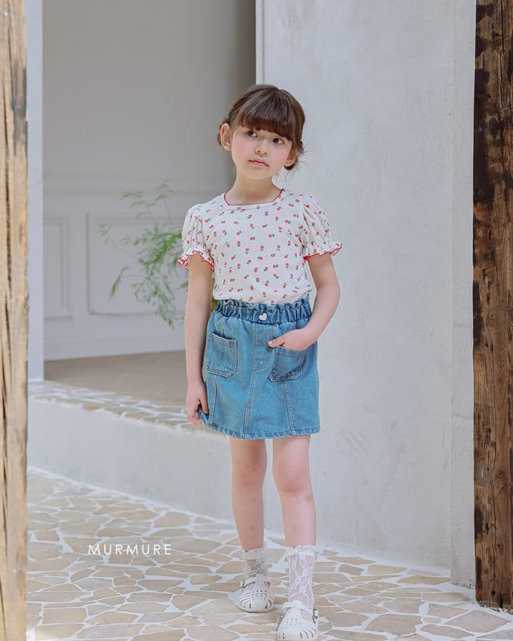 Murmure - Korean Children Fashion - #prettylittlegirls - Jenny Denim Skirt - 2