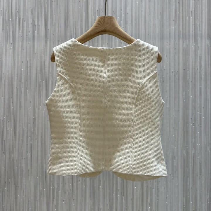 Neroli36 - Korean Women Fashion - #momslook - H Waffle Vest - 3