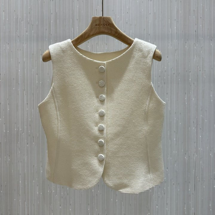 Neroli36 - Korean Women Fashion - #womensfashion - H Waffle Vest - 2