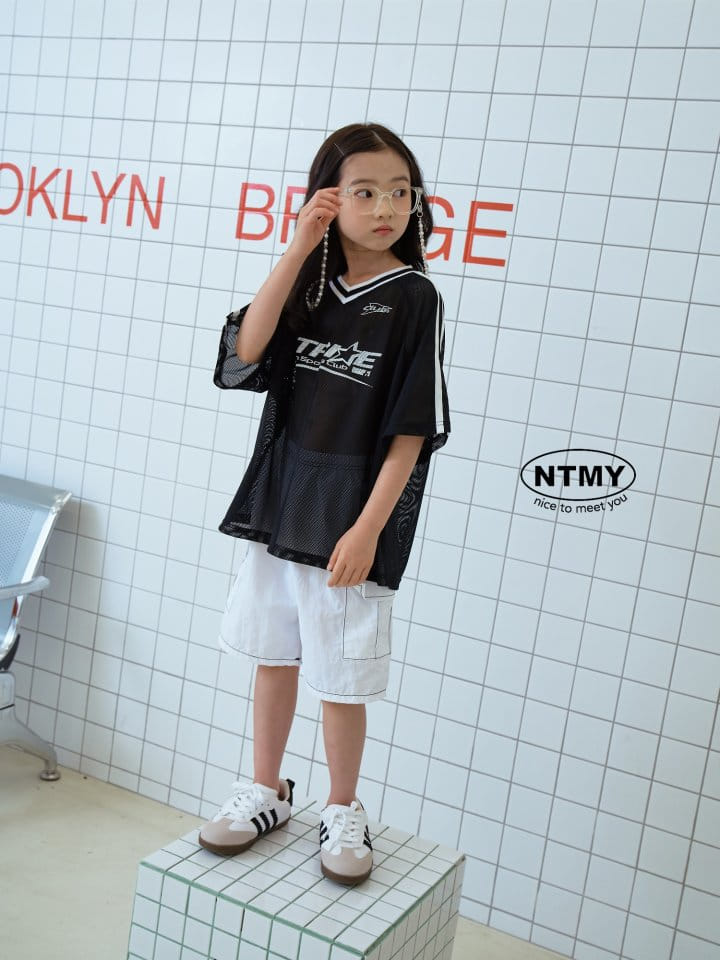 Nice To Meet You - Korean Children Fashion - #childofig - Mesh Club V Neck Tee - 3