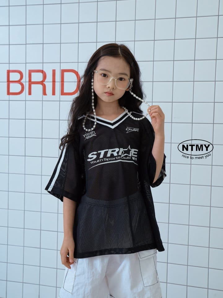 Nice To Meet You - Korean Children Fashion - #childofig - Mesh Club V Neck Tee - 4