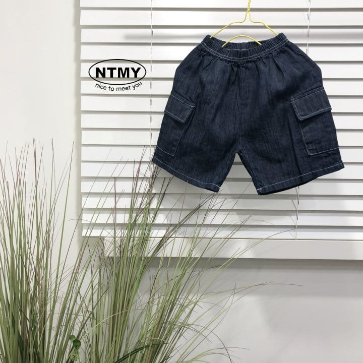 Nice To Meet You - Korean Children Fashion - #designkidswear - ST Denim Cargo Shorts