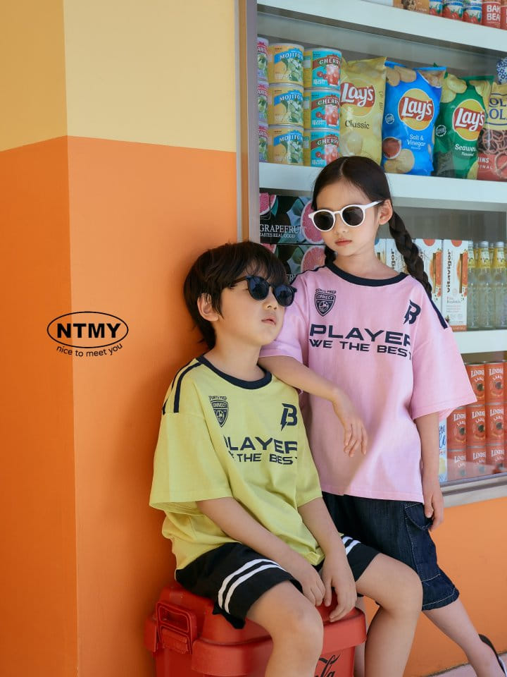 Nice To Meet You - Korean Children Fashion - #designkidswear - Player Tee