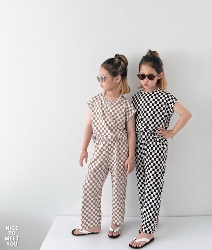 Nice To Meet You - Korean Children Fashion - #discoveringself - Square Shaved Ice Top Bottom Set - 6