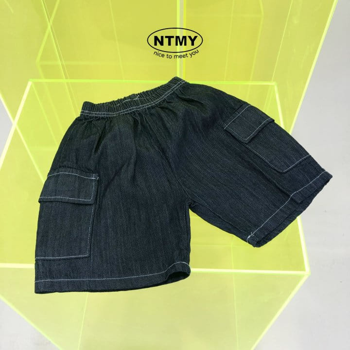 Nice To Meet You - Korean Children Fashion - #fashionkids - ST Denim Cargo Shorts - 3