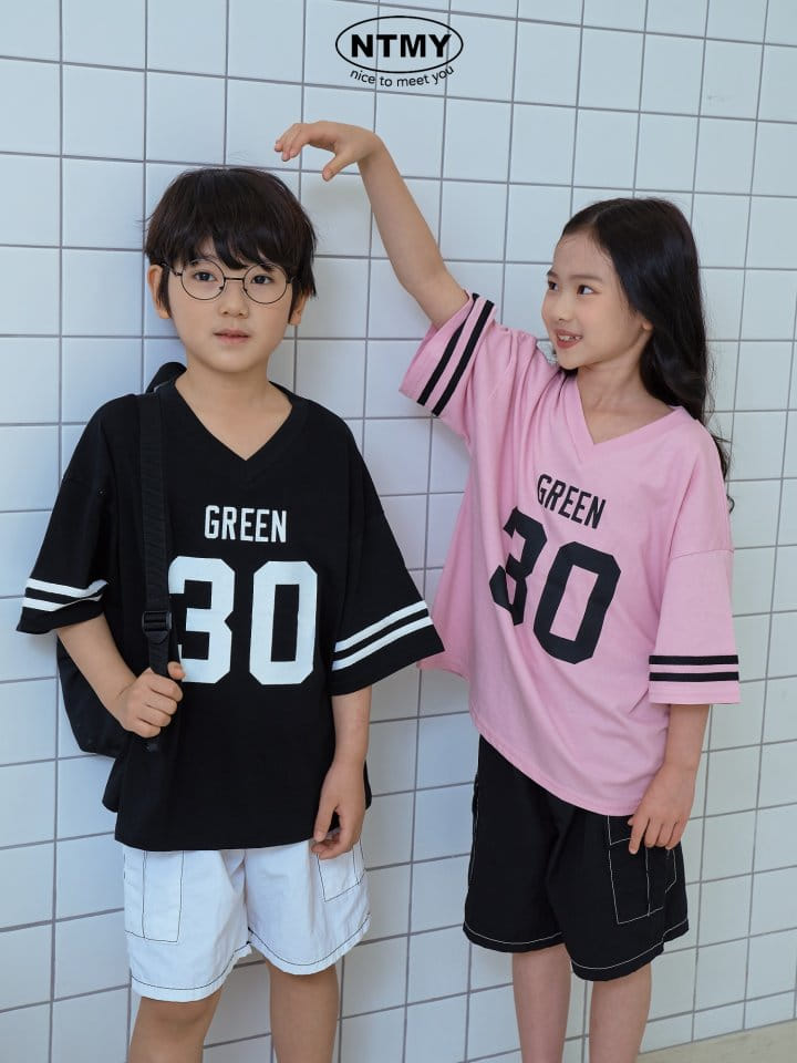 Nice To Meet You - Korean Children Fashion - #fashionkids - Green 30 Tee - 11