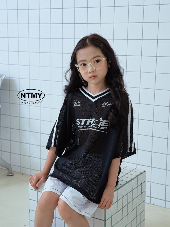 Nice To Meet You - Korean Children Fashion - #kidsstore - Mesh Club V Neck Tee - 9