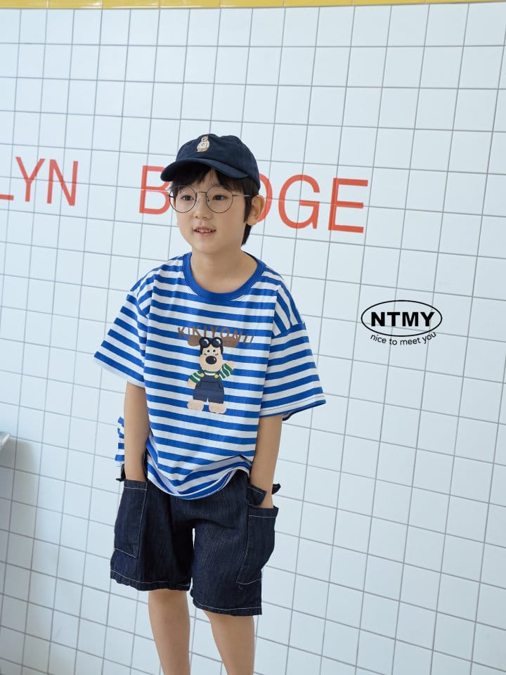 Nice To Meet You - Korean Children Fashion - #littlefashionista - ST Denim Cargo Shorts - 8