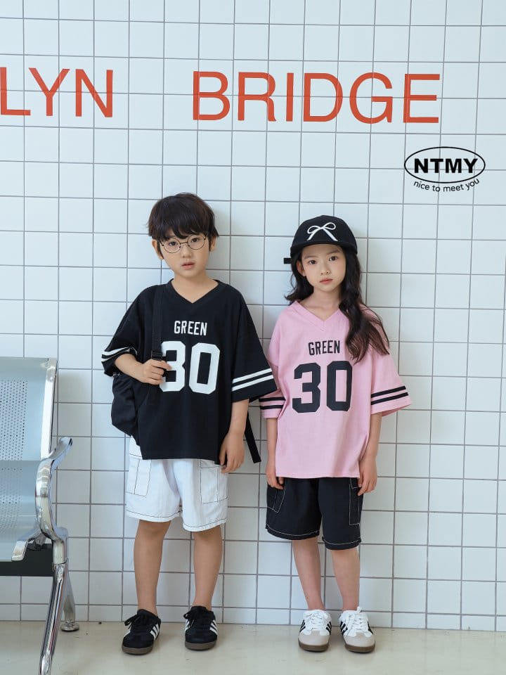 Nice To Meet You - Korean Children Fashion - #magicofchildhood - Green 30 Tee - 3