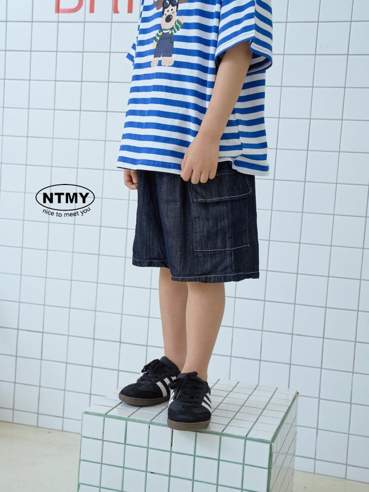 Nice To Meet You - Korean Children Fashion - #prettylittlegirls - ST Denim Cargo Shorts - 11