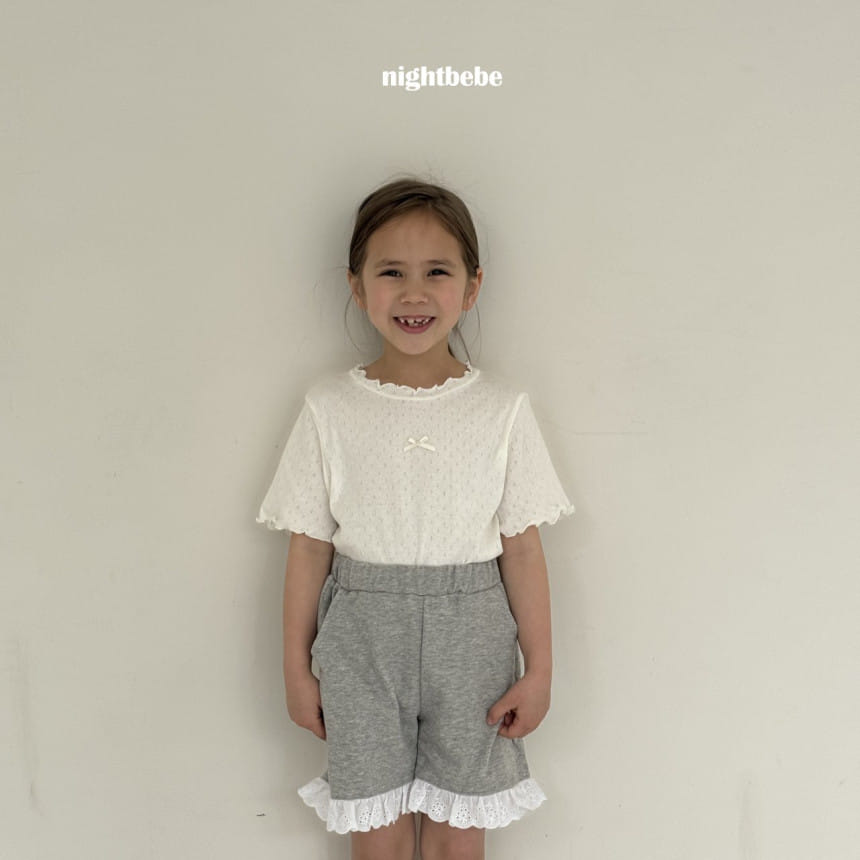 Night Bebe - Korean Children Fashion - #Kfashion4kids - Lace Frill Shorts With Mom - 11