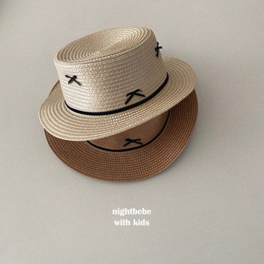 Night Bebe - Korean Children Fashion - #childrensboutique - Ribbon Rattan Hat - 10