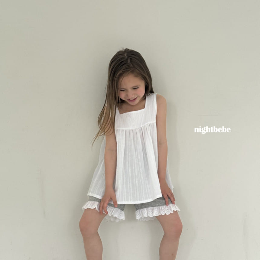 Night Bebe - Korean Children Fashion - #discoveringself - Lace Frill Shorts With Mom - 6