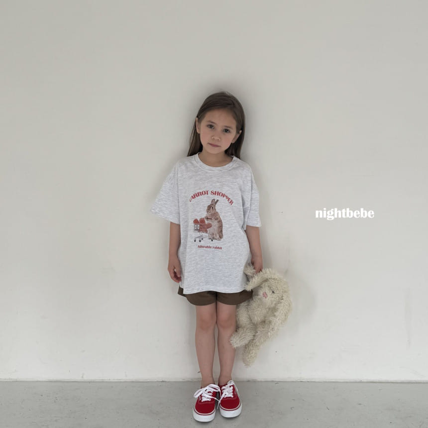 Night Bebe - Korean Children Fashion - #Kfashion4kids - Rabbit Shrot Sleeve Tee With Mom - 4