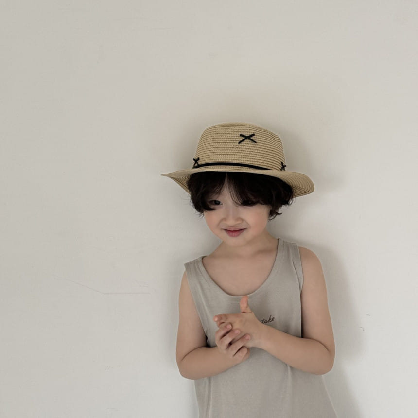 Night Bebe - Korean Children Fashion - #magicofchildhood - Ribbon Rattan Hat - 4