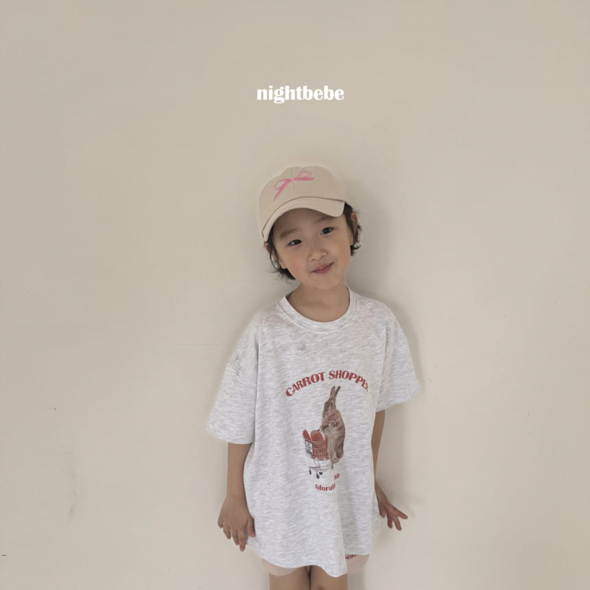 Night Bebe - Korean Children Fashion - #prettylittlegirls - Rabbit Shrot Sleeve Tee With Mom - 7