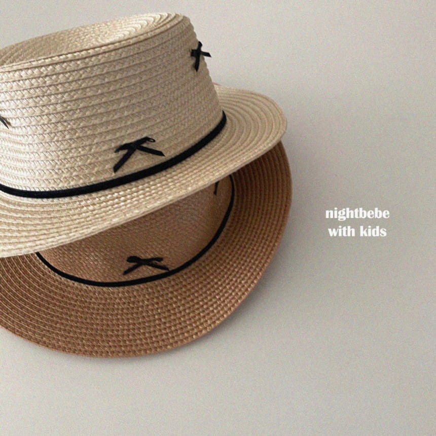 Night Bebe - Korean Children Fashion - #toddlerclothing - Ribbon Rattan Hat - 7