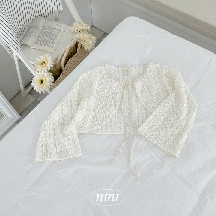 Ninibello - Korean Children Fashion - #childofig - New Moon Lace Cardigan - 5